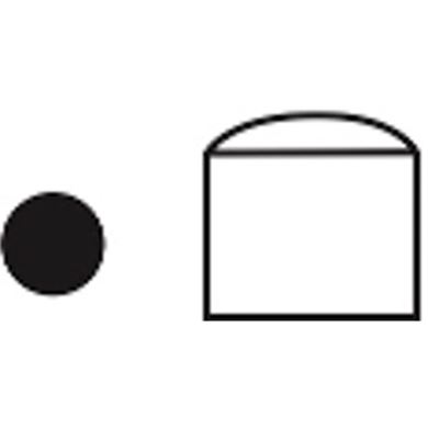 Picture of Electrode Cap Round D=13mm (8mmID)  