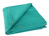 Picture of Canvas Welding Curtain 6' x 6' Green with Eyelets