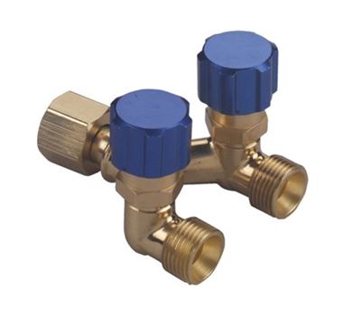 Picture of Double Outlet RH Y Piece with Valves