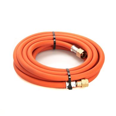 Picture of Propane Fitted Hose 10mm (3/8") x 5m c/w Hose Check Valves (3/8")