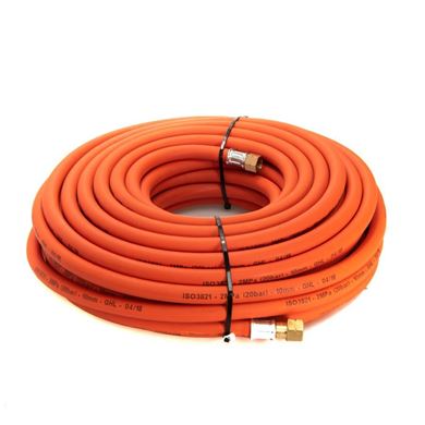 Picture of Propane Fitted Hose 10mm (3/8") x 30m c/w Hose Check Valves (3/8")