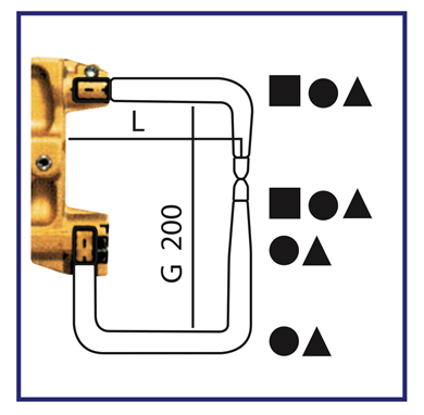 Picture of Arms c/w Electrodes Cranked L=152 x 200mm (Pair)