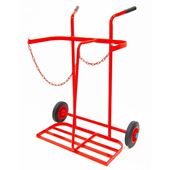 Picture of Twin Oxy/Propane Cylinder Trolley 8" Wheels