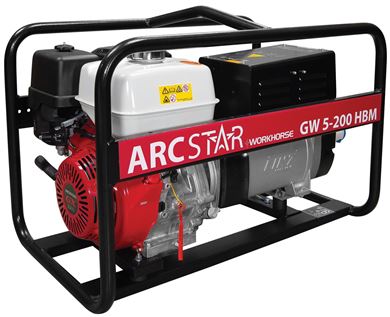 Picture of ArcStar GW5-200 HBM Petrol Welder Generator 200 Amp