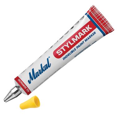 Picture of Markal Stylmark Metal-Ball Tip Marker (Yellow)