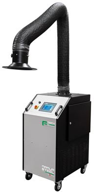 Picture of F-Tech Armur Steel Mobile Fume Unit 400V with 7" Touch Panel c/w Armoflex Arm