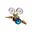 Picture of Oxygen Regulator Single Stage 2 Gauge  300 Bar