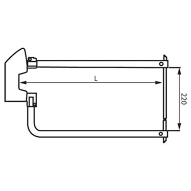 Picture of Arms c/w Electrodes Cranked L=500mm (Pair) 10mm