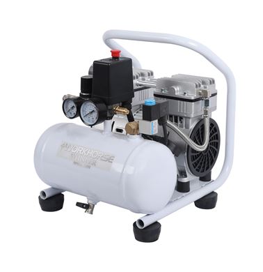 Picture of Workhorse Whisper Oil Free Compressor 1HP 5L 230V 10 Bar