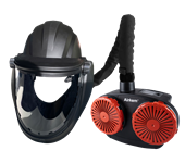Picture of Navishock Clear Grinding Helmet c/w Airkem Unit/Hard Hat
