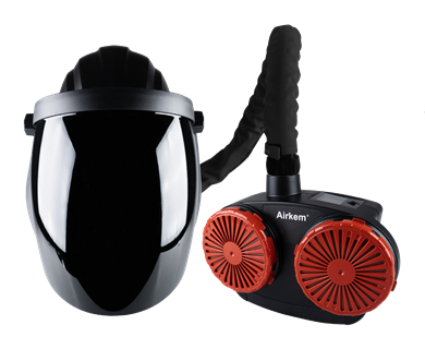 Picture of Navishock Airfed Clear Grinding Helmet c/w Shade 5 Flip Up Visor