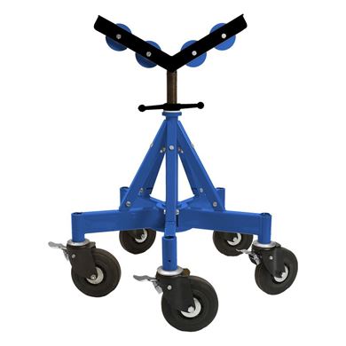 Picture of DWT Maxi Mobile Pipe Stand c/w Casters & V-Head