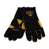 Picture of Black Premium Leather Welders Gauntlets 16"